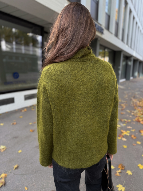 Mira Mohair Knit High Neck - Avocado - Image 5