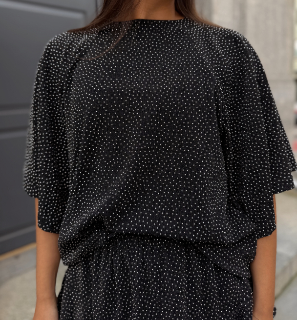 Stardust Top - Black & Silver - Image 1