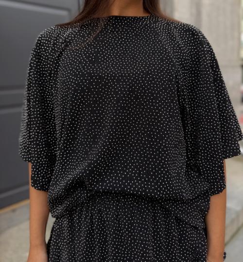 Stardust Top - Black & Silver