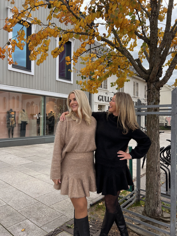 Boxy Sweater - Beige Melange - Image 2