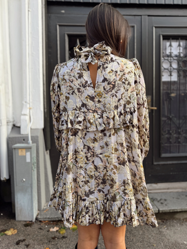 Georgette Tieband Dress - October Field  - Image 5