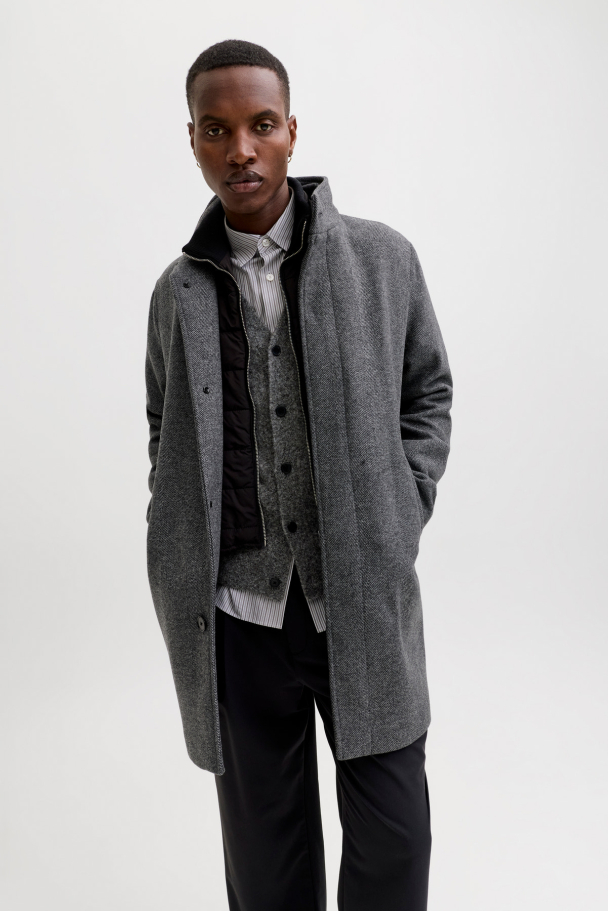 JPRCCKEITH WOOL BLEND STANCOLLAR COAT SN - Image 3