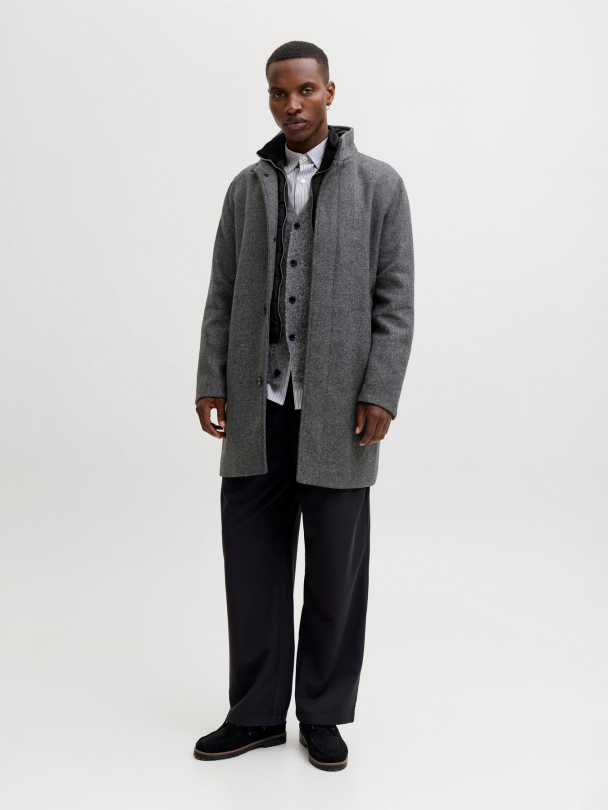 JPRCCKEITH WOOL BLEND STANCOLLAR COAT SN - Image 4