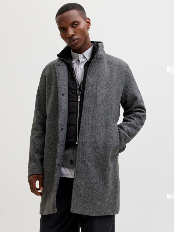 JPRCCKEITH WOOL BLEND STANCOLLAR COAT SN - Image 7