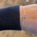 Sølv armbånd m. kløver
