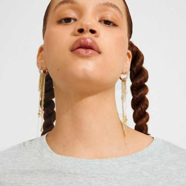 Pilgrim Drue gullbelagte øreanheng - Image 2