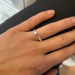 Ring - Rød cubic zirkonia