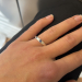 Ring - Blå cubic zirkonia