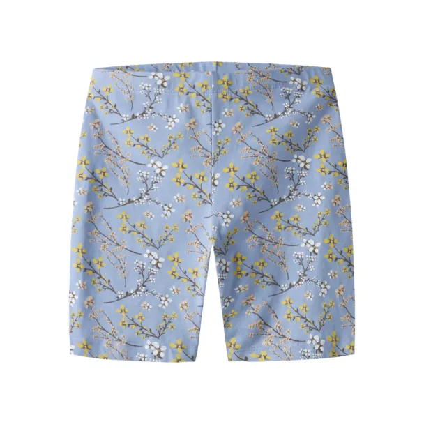 NKFVivian kort leggings, blomstret - Image 1