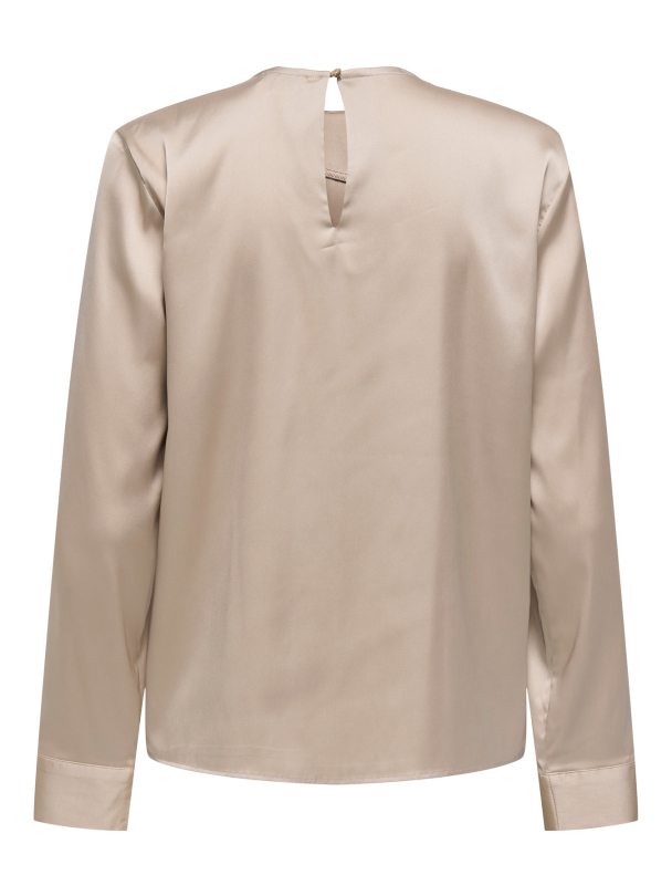 ONLCAMILLE LS SATIN DEATIL TOP WVN - Image 2