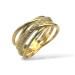 Ring - Forgylt sølv zirkonia
