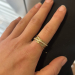 Ring - Forgylt sølv zirkonia