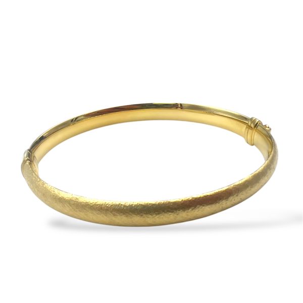 Sølv fogylt armring matt/blank - 6mm