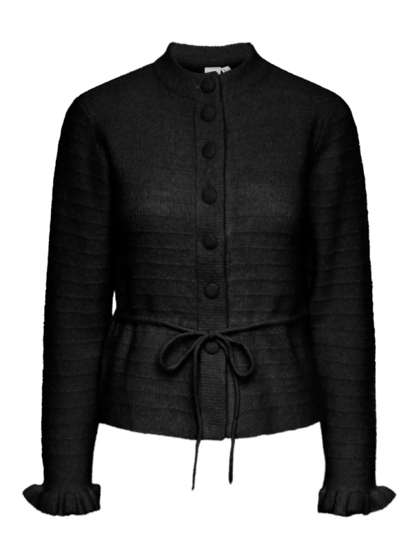 Thellis Knit Cardigan - Black - Image 2