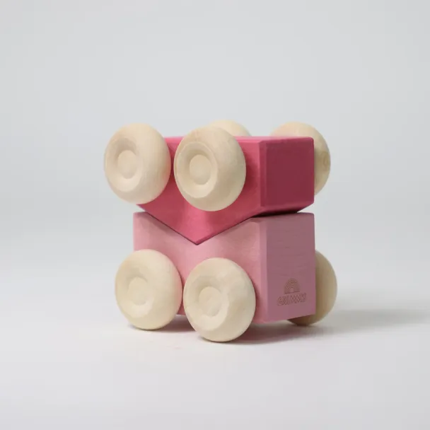 Stacking Cars - Pink - Image 1