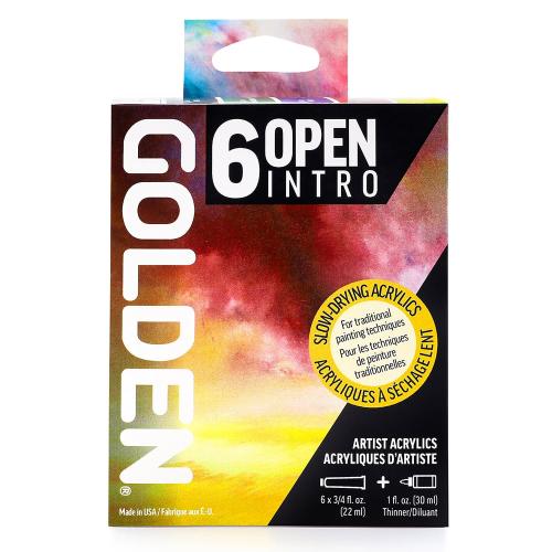 Golden Open Akryl Sett 6 x 22ml + tynner 30ml – 0055 Intro