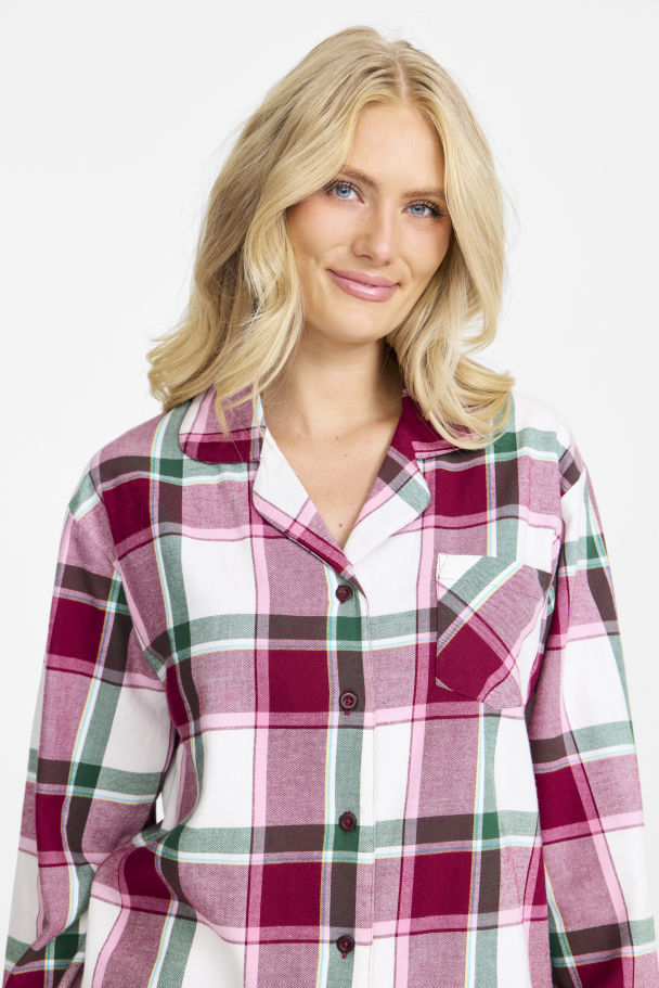 Flanellpysjamas, - Image 1