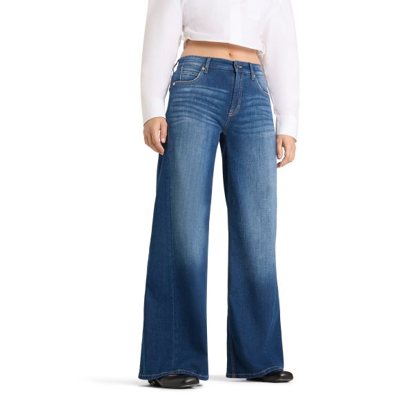 Palazzo Patch CMB Jeans|Palazzo Patch CMB Lefthand Stoned Jeans fra Cambio
