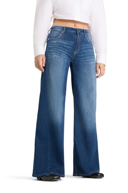 Palazzo Patch CMB Jeans|Palazzo Patch CMB Lefthand Stoned Jeans fra Cambio