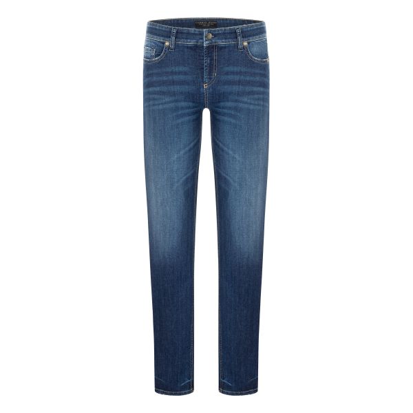Piper Long Jeans Dark Grinded|Piper Long Jeans Dark Grinded fra Cambio