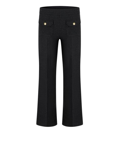 Faith Patched Pocket Black Pants|Faith Patched Pocket Black Pants fra Cambio