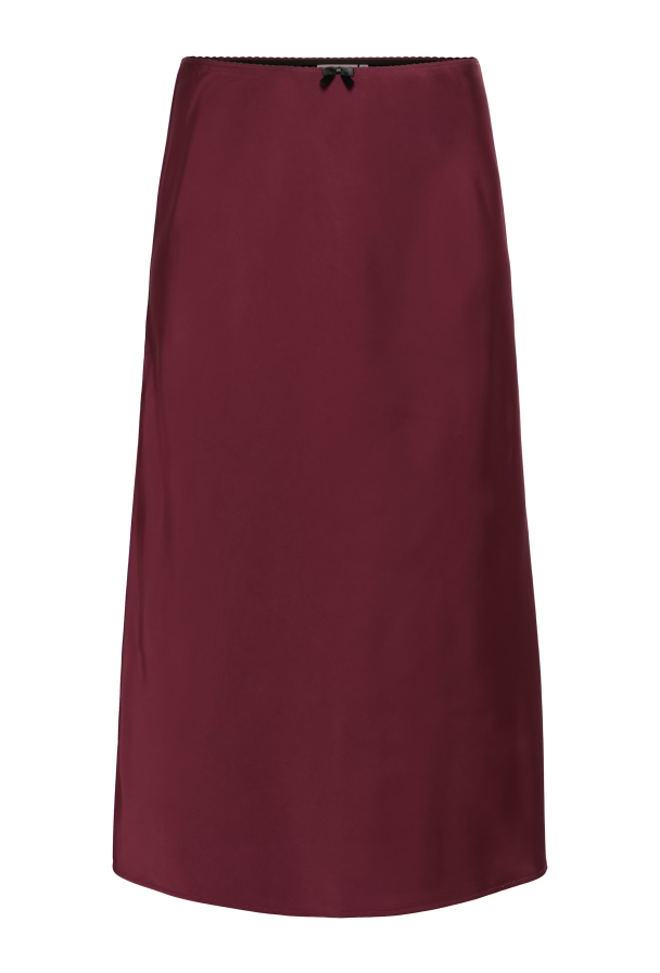 Kaffe Curve Hilla satengskjørt - Image 2