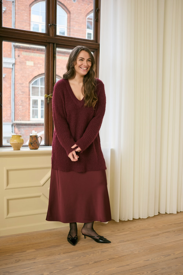 Kaffe Curve Hilla satengskjørt - Image 8