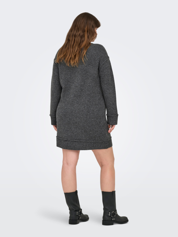 CARHAZEL LIFE LS O-NECK DRESS BF KNT - Image 2