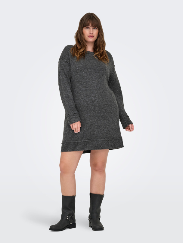 CARHAZEL LIFE LS O-NECK DRESS BF KNT - Image 4