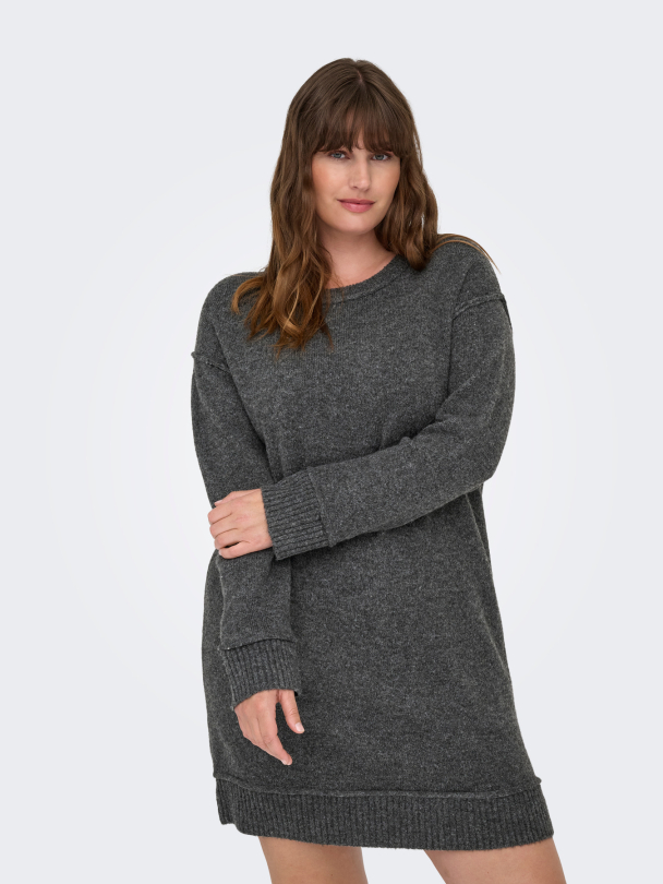 CARHAZEL LIFE LS O-NECK DRESS BF KNT - Image 5