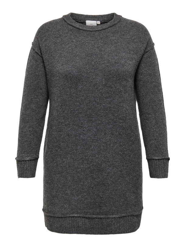 CARHAZEL LIFE LS O-NECK DRESS BF KNT - Image 1