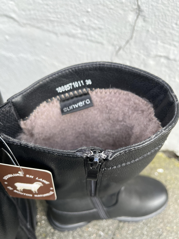 Elche Vintersko m/saueskinn Svart - Image 2