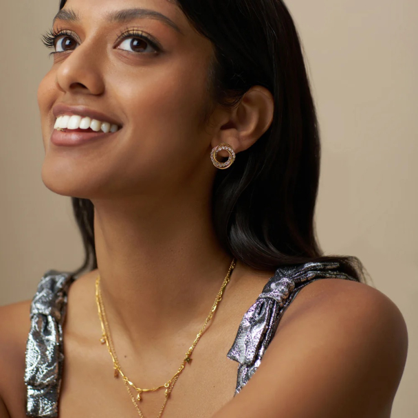 Interlock Stud Earring - Image 3