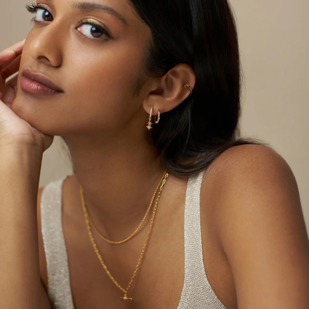 Pave Starburst Hoop - Image 3