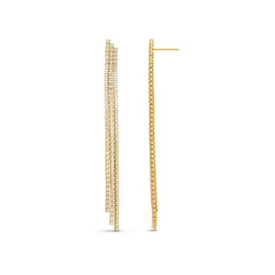 Crystal Waterfall Stud