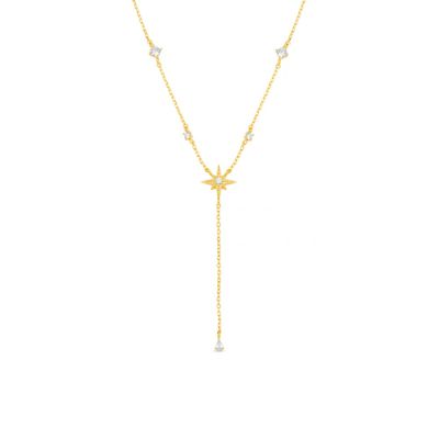 Crystal & Starburst Fine Necklace