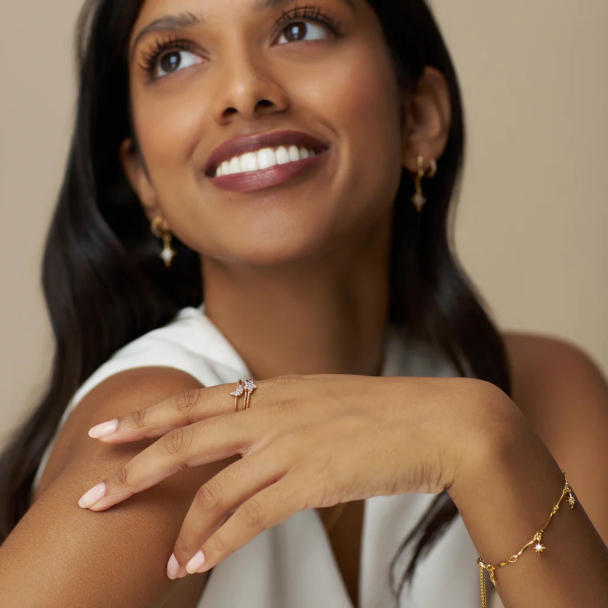 Crystal Starburst Charm Bracelet - Image 2