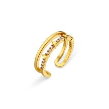 Pave Star Adjustable Ring