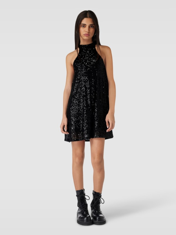 Only Ana Highneck paljettkjole - Image 1