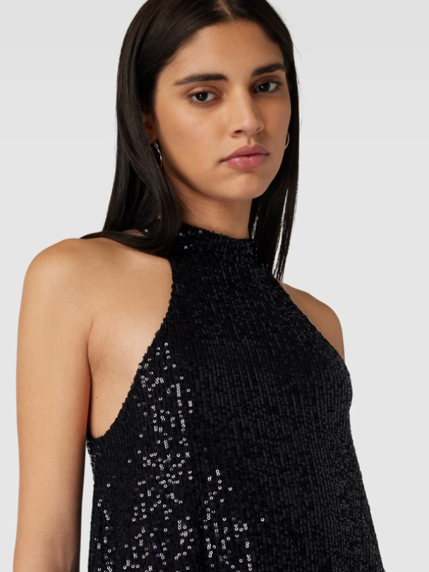 Only Ana Highneck paljettkjole - Image 4