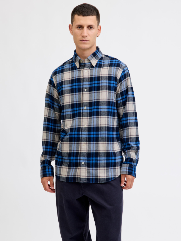 JPRBLUBARKLEY FLANNEL X-MAS L/S SHIRT CH - Image 3