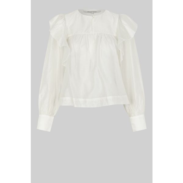 Dream Ruffle Blouse - Jet Stream 