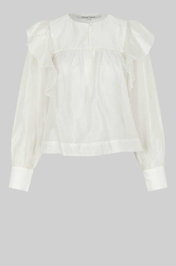 Dream Ruffle Blouse - Jet Stream  - Image 1