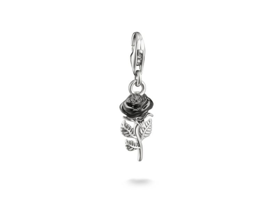 Thomas Sabo - Svart Rose Charm