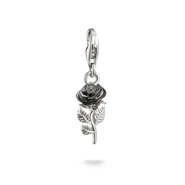Thomas Sabo - Svart Rose Charm