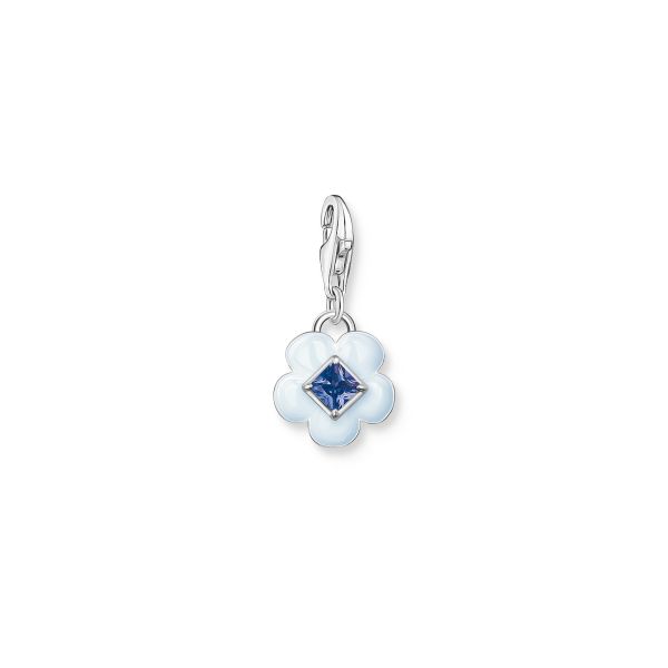 Thomas Sabo - Blå Blomst Charm
