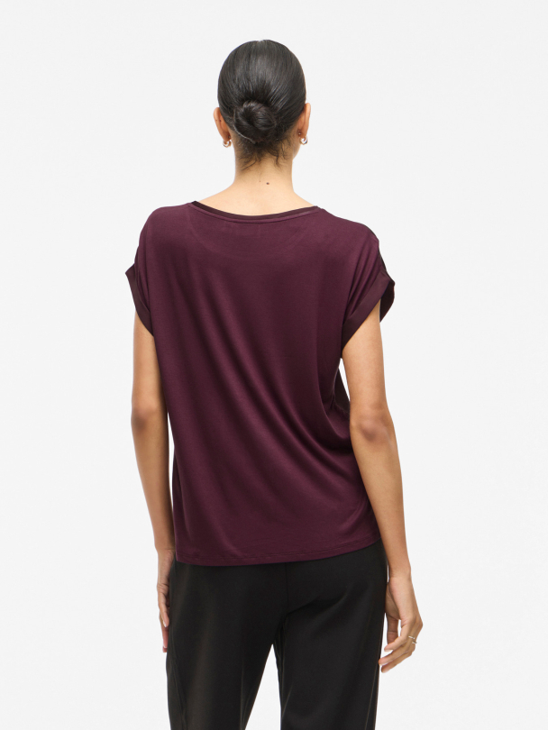VIELLETTE S/S SATIN TOP - NOOS - Image 2