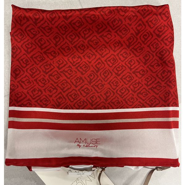 Eloise silkeskjerf, Red/ D.Red