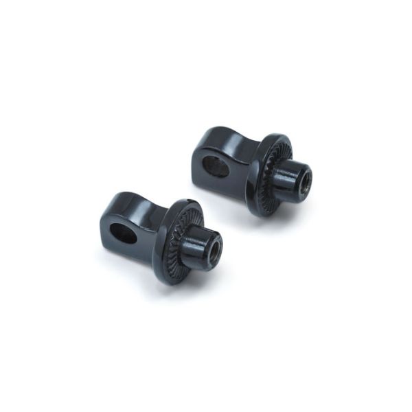 Splined male mount peg adapters