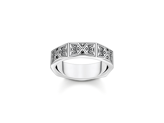 Thomas Sabo - Rebel At Heart Faceted Svart Stein Ring